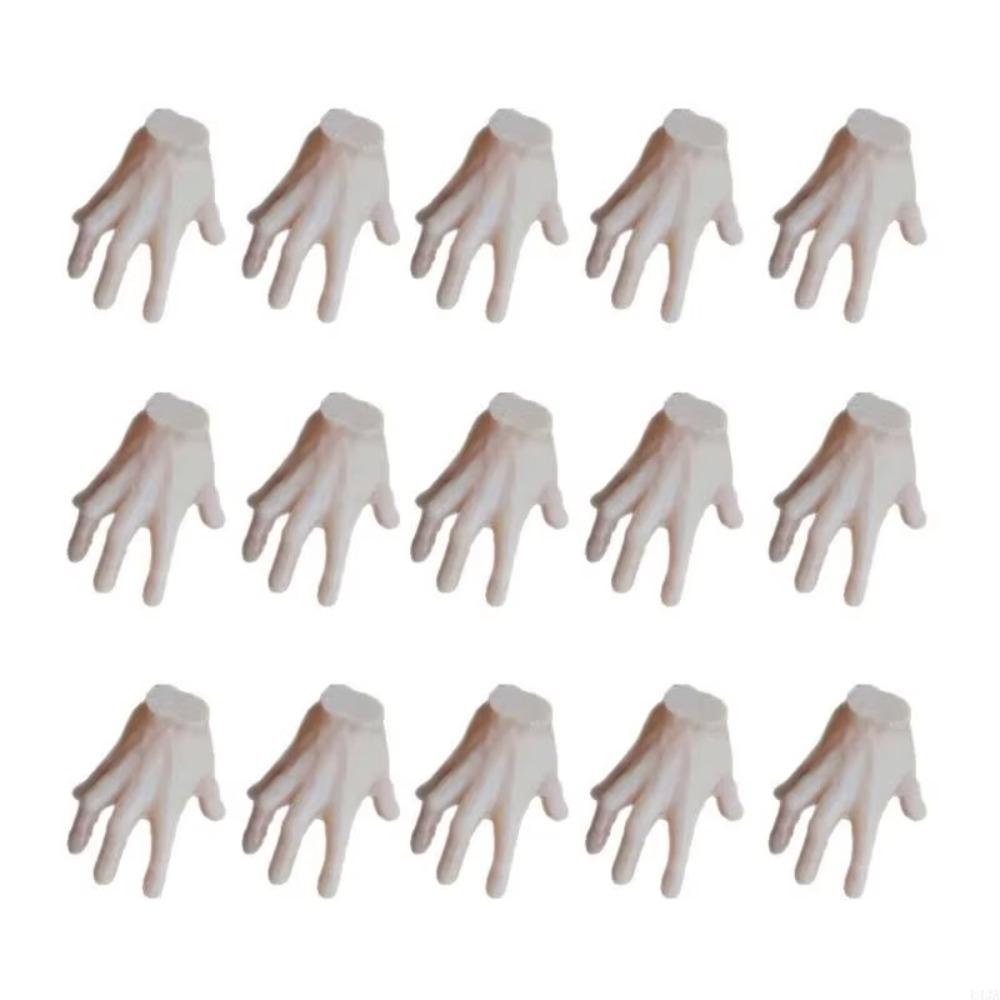 15 Piece Flesh-colored Halloween Mini Hand Grasping Posture Flower Pot Decoration  Dish Tank 15 Pcs