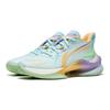 Li Ning Youth  Childrens Aurora Comfortable Versatile Breathable Low-Top Basketball Shoes Kids Basketball Shoes Light-Blue YKBT052-3