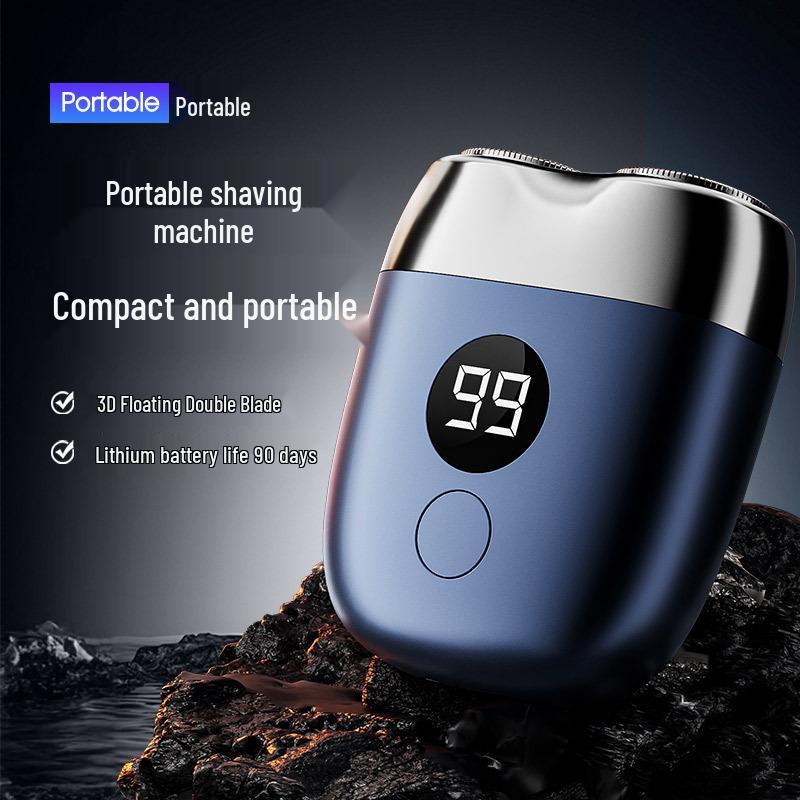 Smart Portable Men's Electric Shaver - Mini Full Body, Washable Razor for Travel