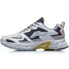 Li Ning Slip Resistant Abrasion Resistant Low Top Running Shoes Men's Deep Water Duck Blue ARLQ001-3