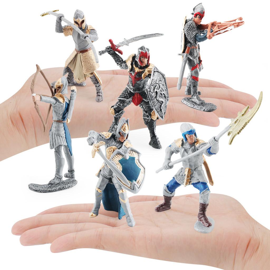 Simulated Western Mythical Knight Model Griffon Knight Spear Bow Ornament Dragon