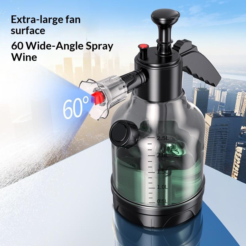 3L Hand Pump Foam Sprayer With 3 Types Of Nozzle Hand Pneumatic Foam Cannon Snow Foam Car Wash Spray Bottle Car Window Cleaning