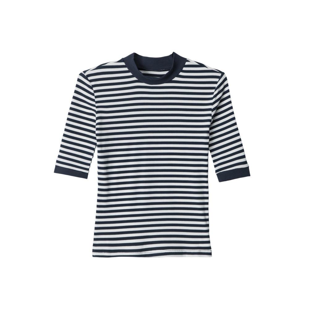 HeyHenry Women s Striped Color Block Seven-Sleeve Slim Fit T-shirt Small