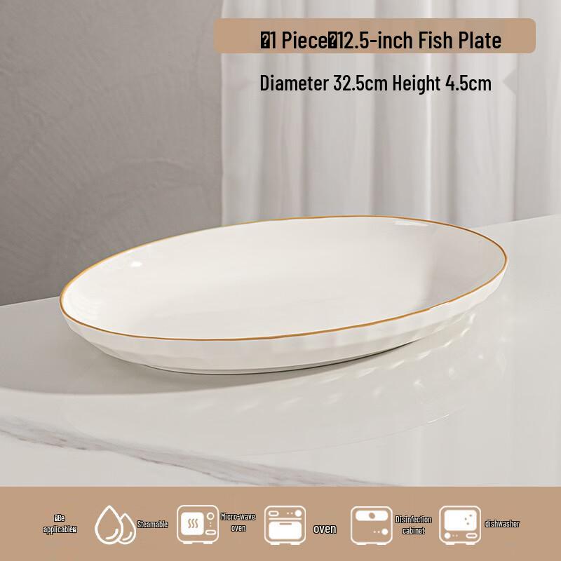 ZISIZ Underglaze Ceramic Dinnerware Set