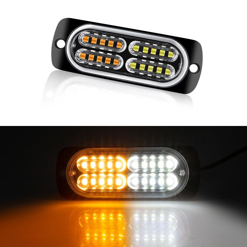 Universal 20Led Dc12-24V Warning Lights Beacon Emergency Hazard Marker Grille Lamp Bar Tow Truck Trailer Flashing Strobe Lamp