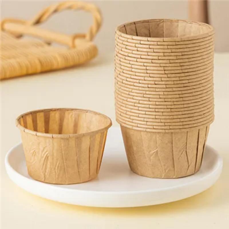 50Pcs Cupcake Paper Cups Round Coated Big Muffin Tray Cake Wrappers Baking Tray Cupcake Case Cake Paper Cups Pastry  Supplies