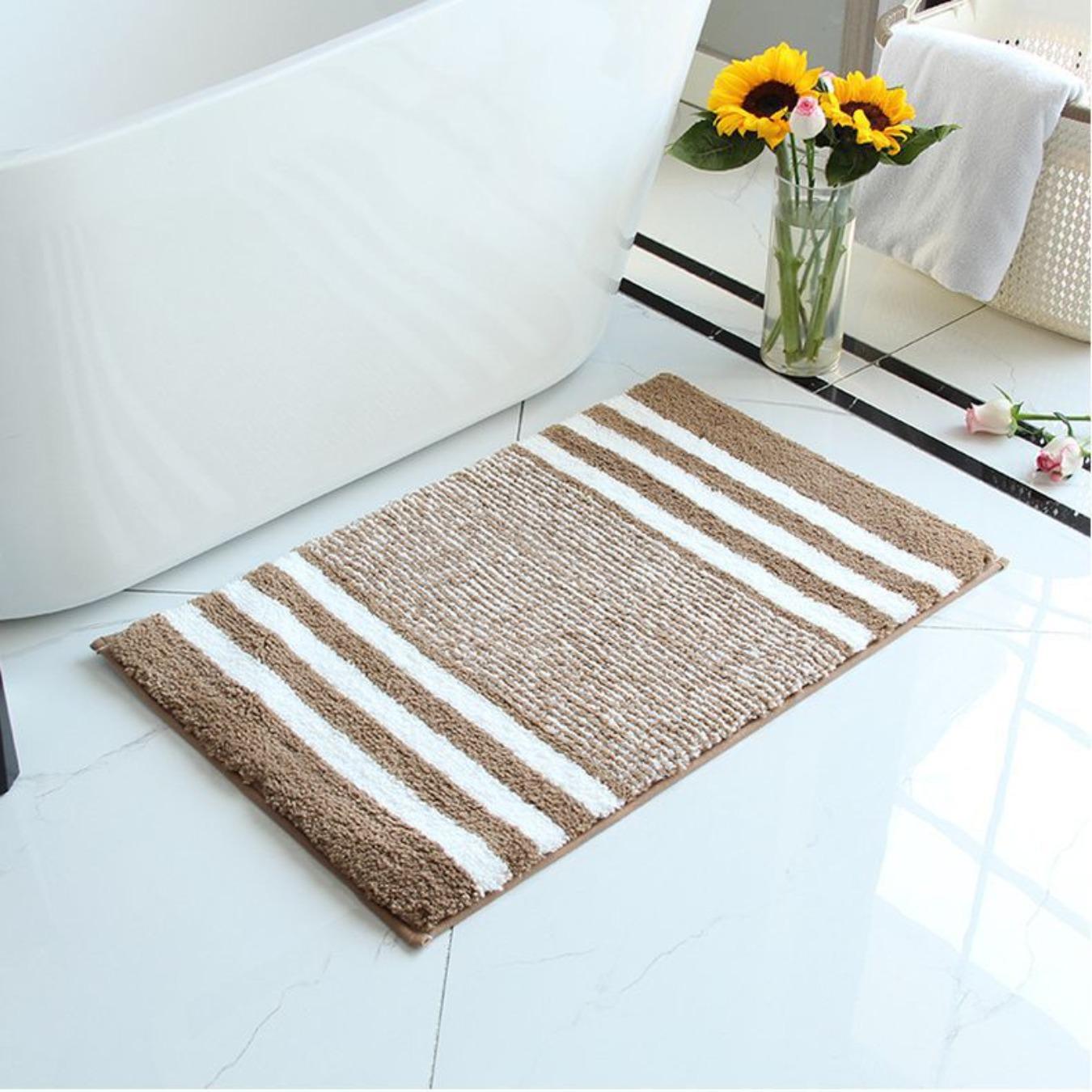 Коралловый флисовый тисненый коврик для ванной комнаты из кашемира — фото 9