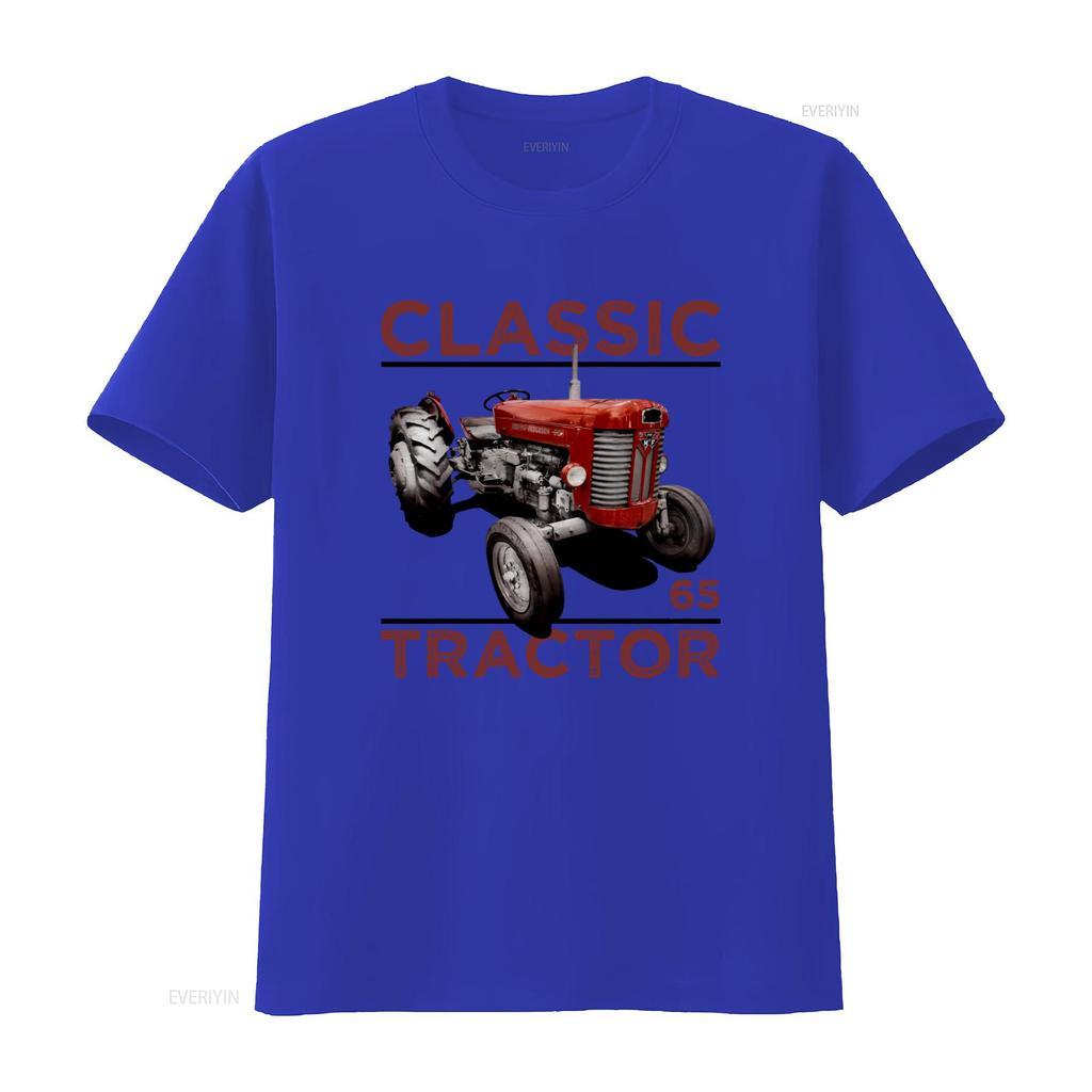 Classic Vintage Tractors Massey Ferguson 65 Inspired Retro Style T Shirt vintage Washed Breathable fashion Unisex