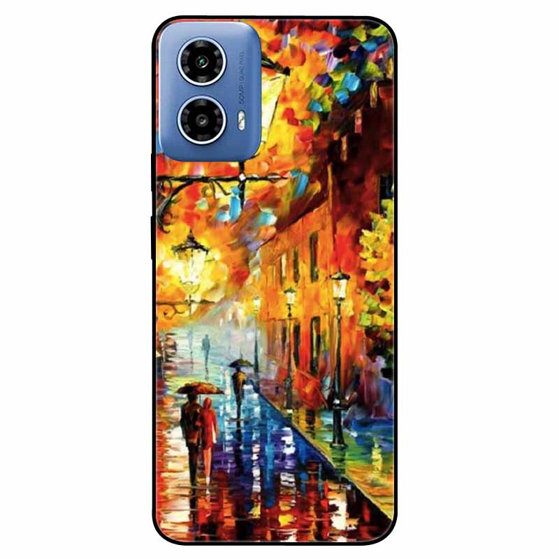 For Moto G34 5G Case G 24 Soft Silicone Fashion Animals TPU Bumper for Motorola Moto G24 G04 Painted Phone Covers Luxury Capa