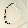 Treaju Black White Combination Necklace