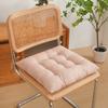 Seat Cushion with High Elasticity Thick Filling Anti-Slip Design Square Solid Color Style Chair Cushion Autumn Winter Chair Pad