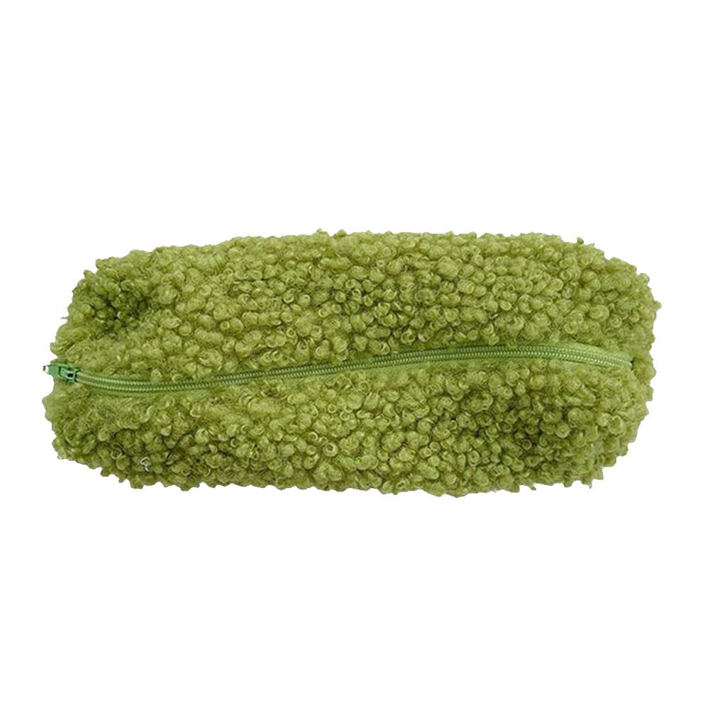 Plush Fluffy Pen Bag with Zipper Pencil Case Pouch Big Capacity Cute Pencil Case for Girls Boys Kids for Adult Students Officers