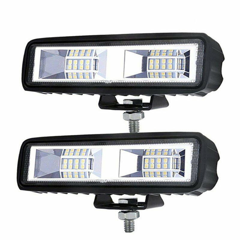2Pcs 6Inch Led Work Light Spot Beam Bar Car Suv Offroad Driving Fog Lamps