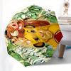 1 Auto Open Lion King, Jungle Adventure Themed Colorful 8-rib Portable Umbrella for Men and Women, A Compact Commuting Companion Suitable fo