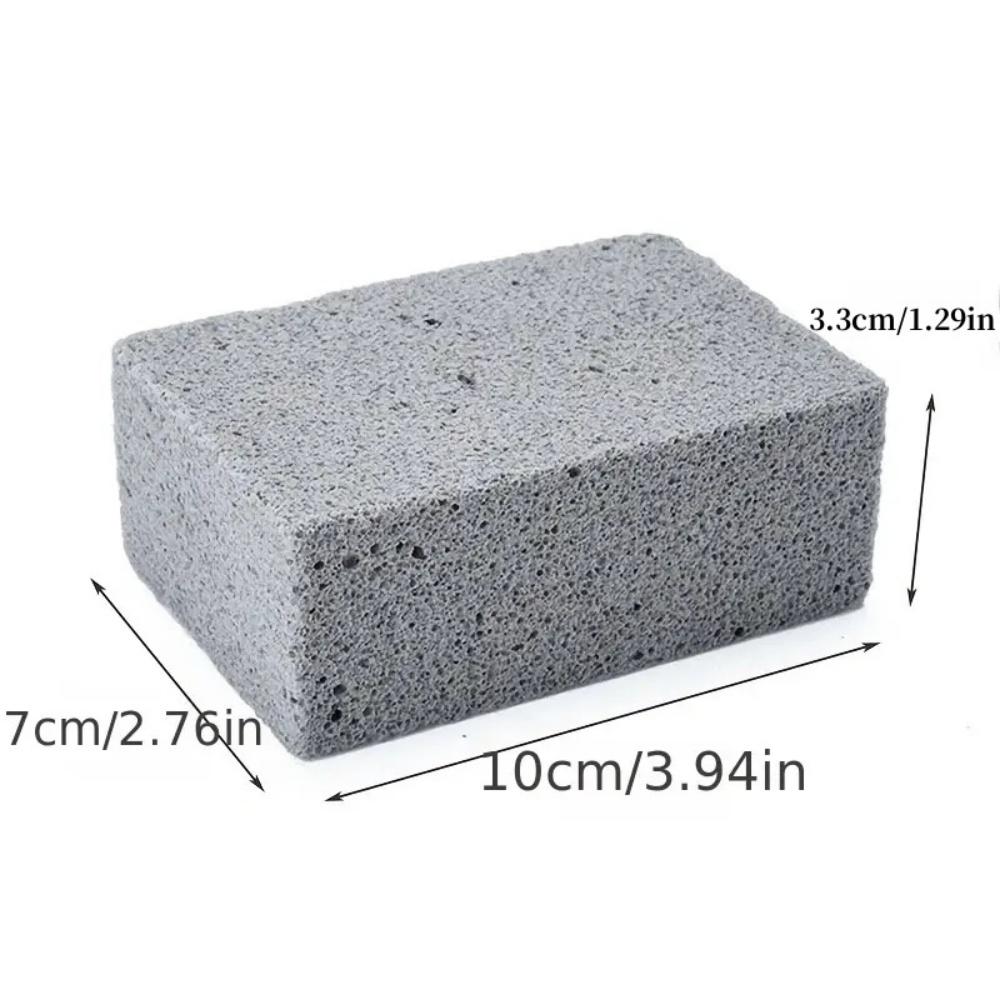 1pc Barbecue Cleaning Brush Brick Block | Pumice Stone for BBQ Grill, Outdoor Kitchen & Camping Barbecue Rack Tools