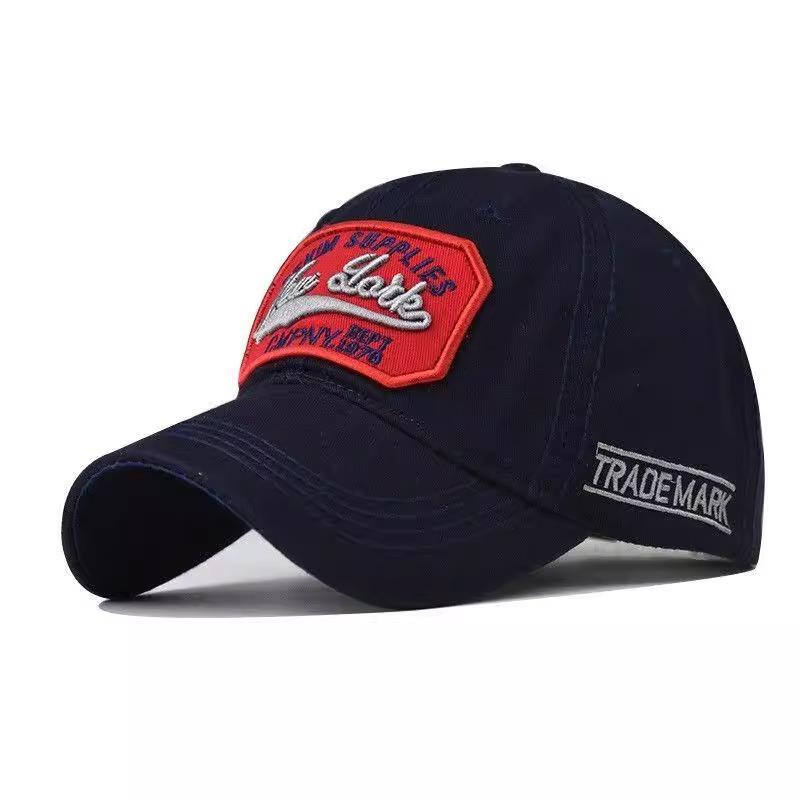 Washed Cotton Embroidered Baseball Cap Summer Casual Wash Old Baseball Cap Sun Hat