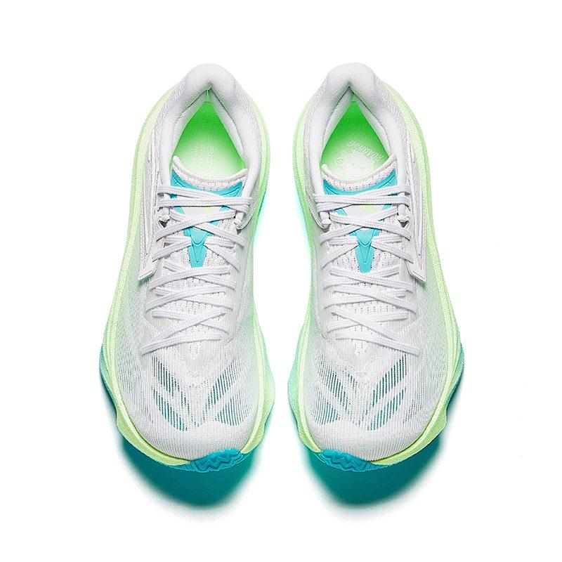 Anta Asphalt Road Dominator 2.0 Cushioning Slip Resistant Abrasion Resistant Low Top Running Shoes Men's White Green 912335590-7