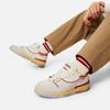 New LiNing 001 BTC Slip Resistant Cushioning Wear Resistant Support Low Top Skateboard Shoes Men's Beige Gray Red AGCU081-1