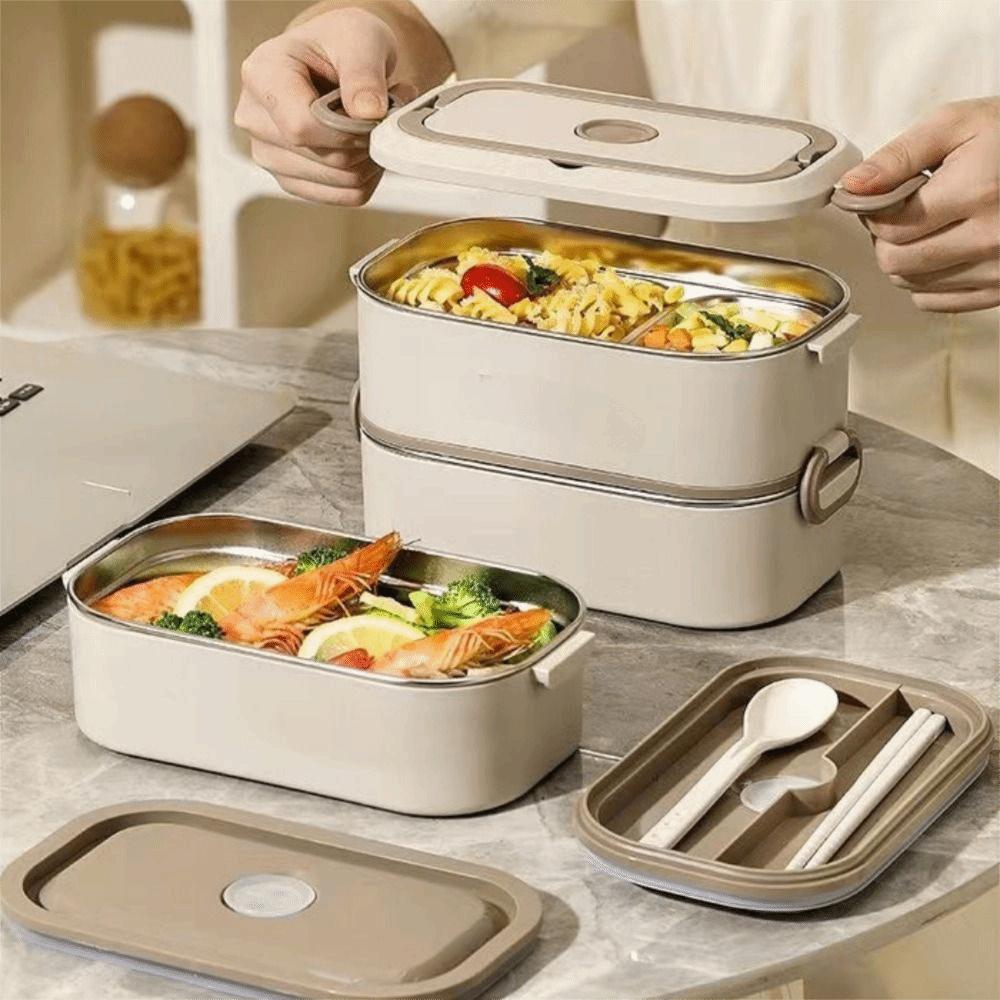 Stackable Lunch Box Leakproof Food Container Insulation Stainless Steel Food Box  Travel