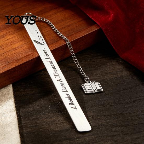 Strong Metal Page Marker Frosted Bookmark, Engraved Marker, Thin Book Mark Bookmark for Students Teachers, Graduation Christmas Gift Lovers