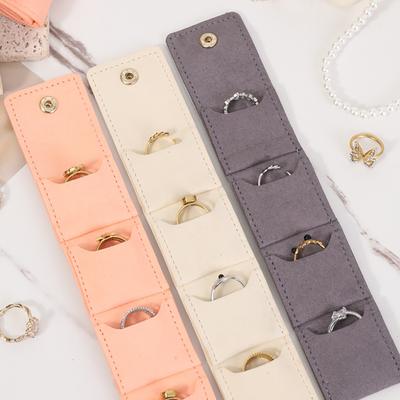Mini Travel Jewelry Storage Bag, Storage Compartment, Ring Earring Portable Box, Makeup Bag