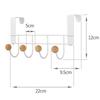 White Door Hanger Rack 4 Hooks Door Towel Hanger Bathroom Accessories Back Door Hooks  Home Storage