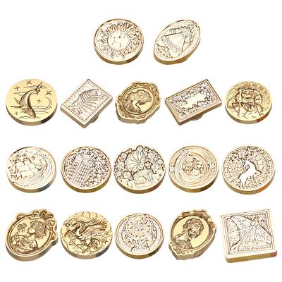 Spezialform Stempel Kupferkopf Klassisch Vintage Siegelwachs Kupferkopf DIY Manuelles Konto Einladungskarte für Hochzeitskarte