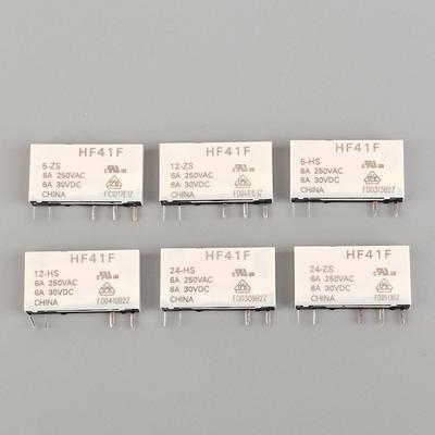 Hf41F-24-Zs Hf41F-12-Zs Hf41F-5-Zs Hf41F-5-Hs Hf41F-12-Hs Hf41F-24-Hs Industrial Relay Subminiature Power Relay 41F Hf41F