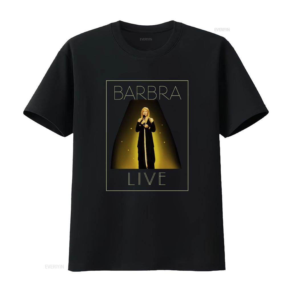 Nwot Barbra Streisand Live Tour 2012 T Shirt In Black Sz M Vintage Fashion Designer Clothes Versatile Breathable