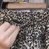 Leopard Print High-Waist Ruffled Skirt - Summer 2024 Women's Pleated Short Skirt with Elastic Waist