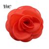 Broche Camélia Occasion Formelle Corsage Style Français Grand Tissu Maillé Mariée Marié Costume de Mariage Manteau Fête de Bal Robe Vêtements Applique Patch DIY