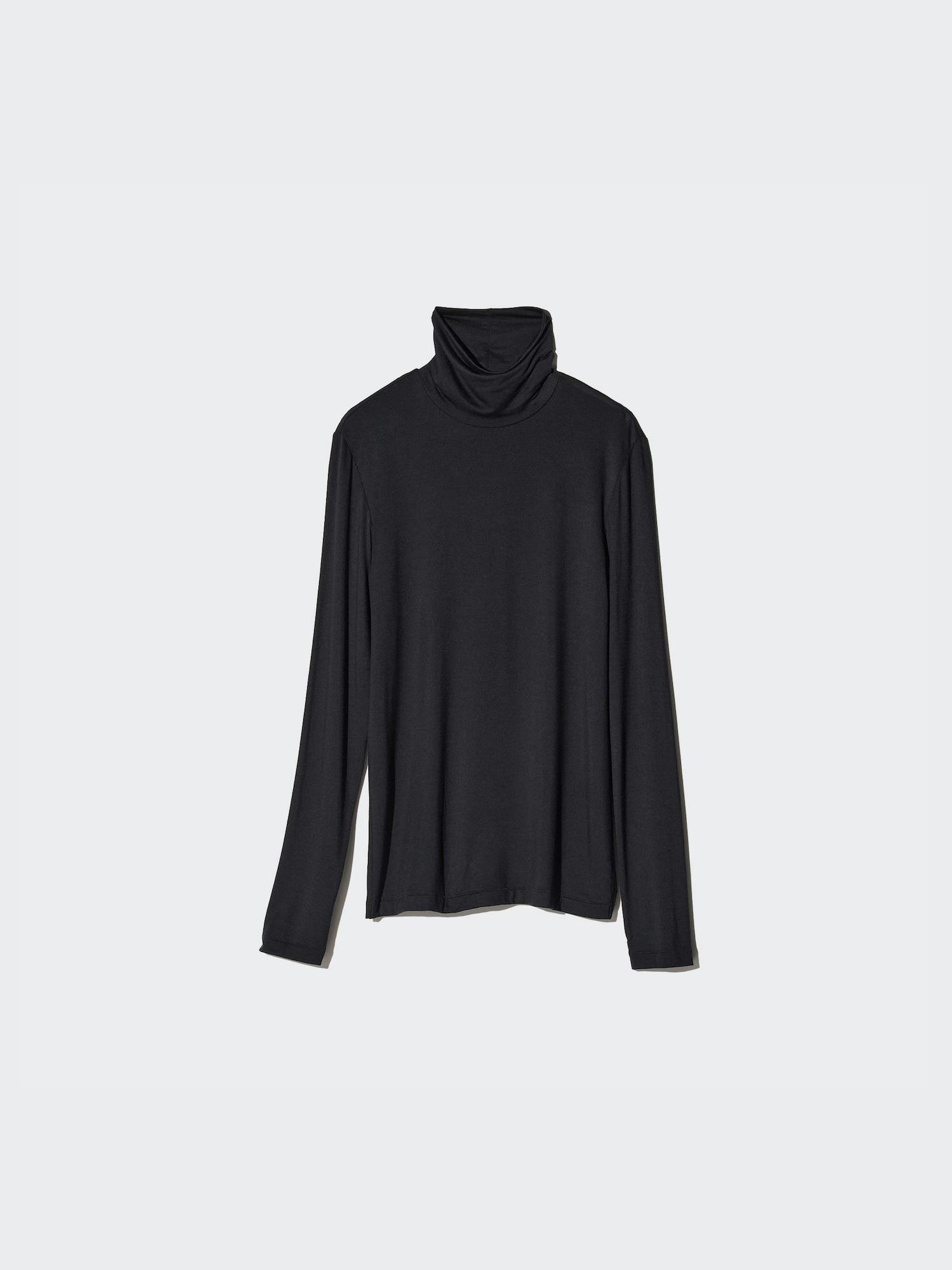 

Uniqlo Japan HeaTTech Ultra LighT TurTleneck T с длинным рукавом 09 BLACK/L