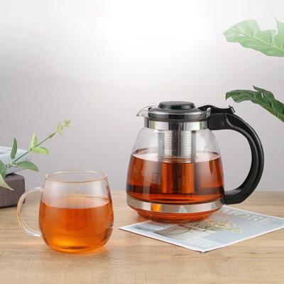 1,5L szklany czajnik do gotowania do użytku domowego, biurowego, odporny na wysoką temperaturę i wysoką temperaturę, z filtrem do herbaty