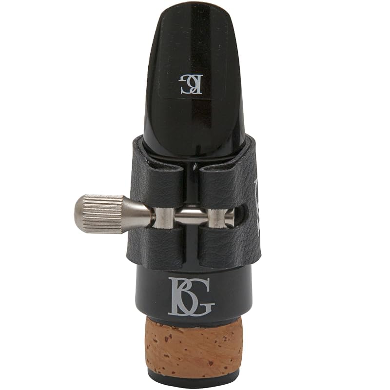BG L9R Revelation Ligature for Bass Clarinet with Brass Support Plate - Clear Bright Sound Easy Staccato Fabric Ligature