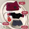 10cm Baumwollpuppenkleidung Preppy Stil Weste Kleidung für Plüschpuppen Ersatz Anzug Für Kawaii Puppenzubehör Kinder Verkleidungsspielzeug