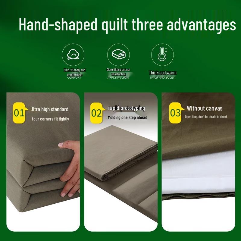 Mling Handmade Sky Blue Cotton Blend Quilt