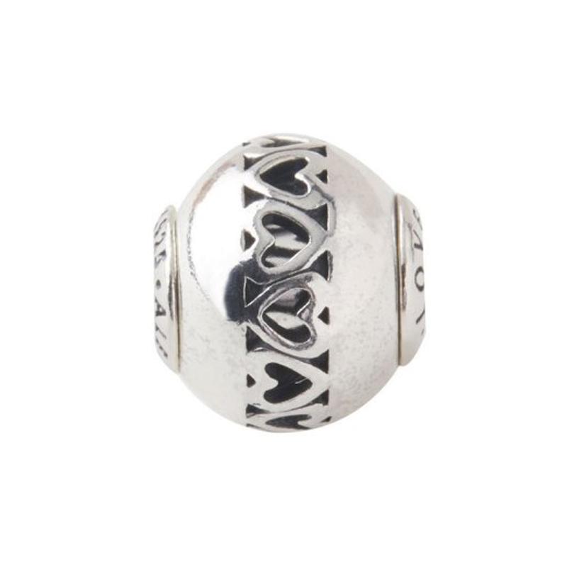 Pandora Hollow Heart Pattern Solid Design 925 Silver Pendant Women pendant 796070 Box