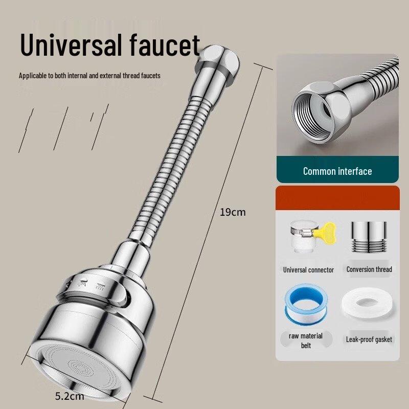 YIXI Universal Faucet Extender Shower Head