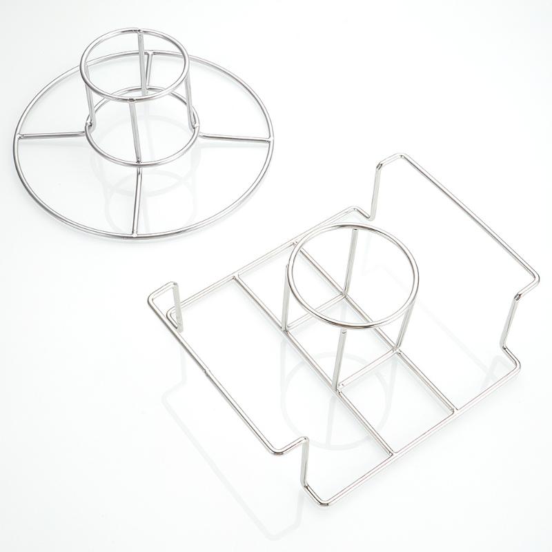 Chicken Roaster Rack Non-Stick Food Grade Stainless Steel Vertical Chicken Holder Barbecue Cooking Pans Kitchen Accessories