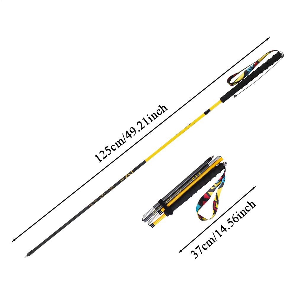 

Треккинговые палки Палки для скалолазания Портативные Система быстрого замка Телескопическая палка Для мужчин Женщин Скалолазание Бег Туризм Треккинг жёлтый