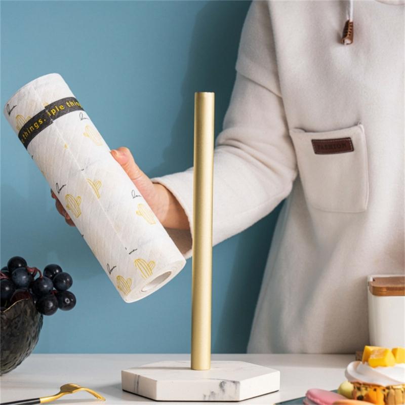 Practical Sturdy Resin Paper Towel Storage Rack with Lovely Animal Designs Pendants Portable for Kitchen and Bathroom