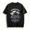 Vintage CafeRacer Motorcycle Graphic Tee Biker Culture Casual Top Pure Cotton T-shirt