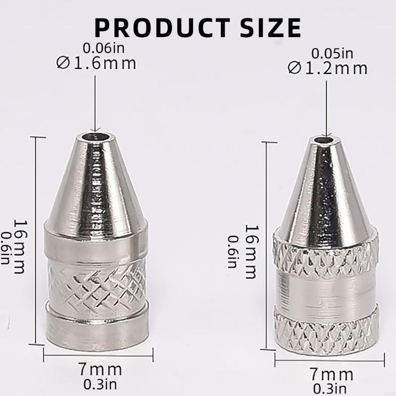 5Pcs 1.6mm/1.2mm Nozzle Iron Tips Metal Soldering Welding Tip For Electric Vacuum Solder Sucker Desoldering Pumps Welding