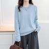 Plus Size Women Long Sleeve Sequin Crew Neck Pullover Winter Bottoming Sweater