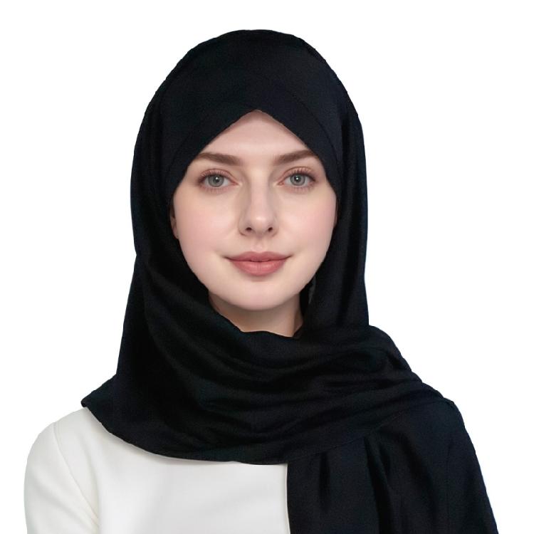 Classical Cotton Hijab Shawl Multi Functional Stretchable Fabric Headgear For Fashion And Everyday Outfits