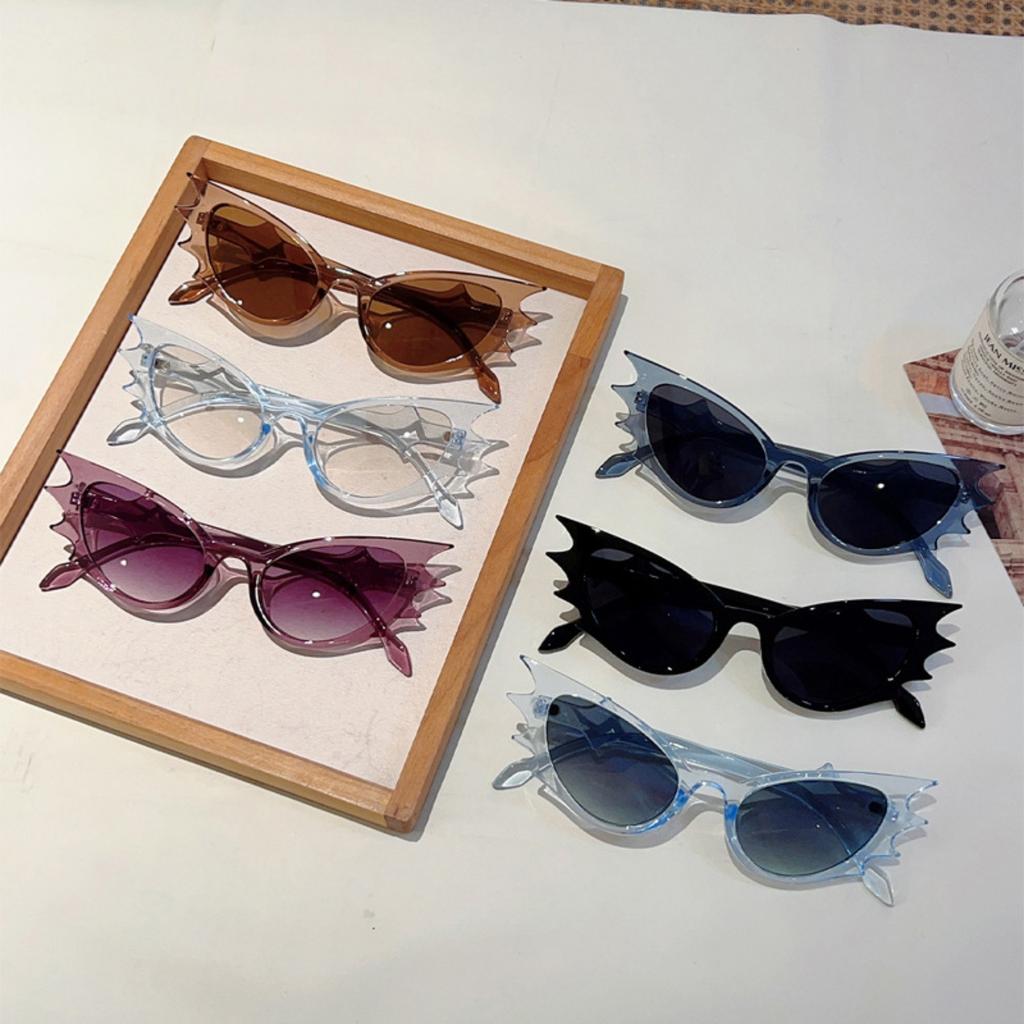 Bat Sunglasses Punk Retro Hip Hop Style UV Protection Sunglasses for Halloween Everday Life and Party
