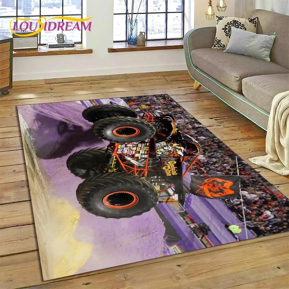 

Килим-килимок Мультяшний Монстр-Трак Monster Jam для Спальні, Вітальні, Декору Дивана в Домі, Дитячих Ігор, Великий Декоративний Килимок на Підлогу 40x60cm( 15x23in )
