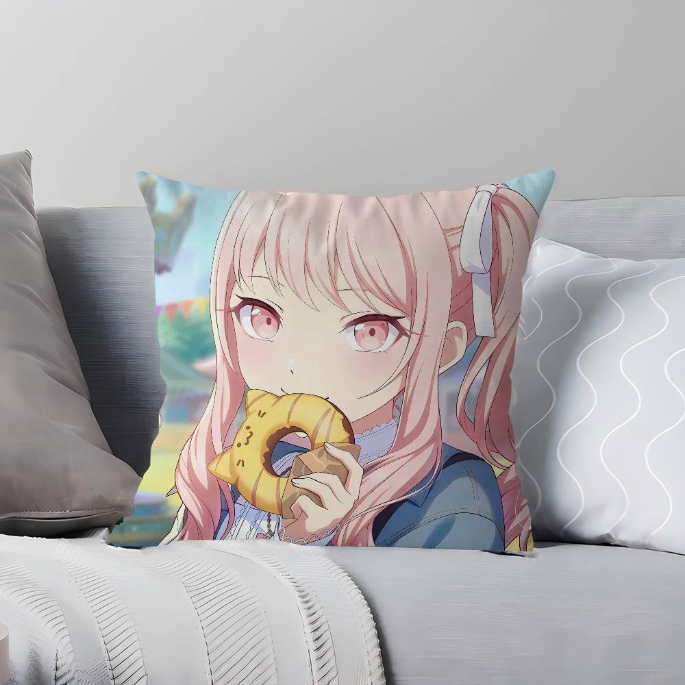 Roject SEKAI Akiyama Mizuki Pillow Cover Sofa Cushion Cover Home Room Decoration Children Gift