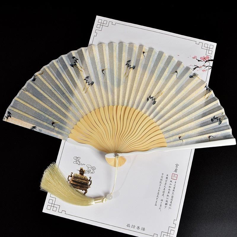 Chinese Style Ladies Portable Small Fan Gift Folding Fan Dance Hanfu Folding Fan