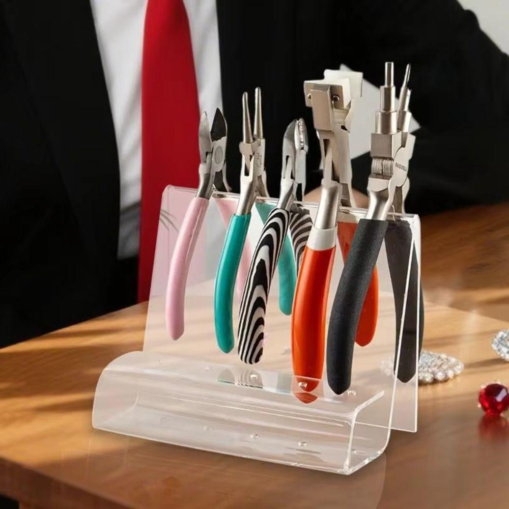 Space Saving Design Acrylic Pliers Holder Modern Crafting Tool Holder  Tongs Organizer